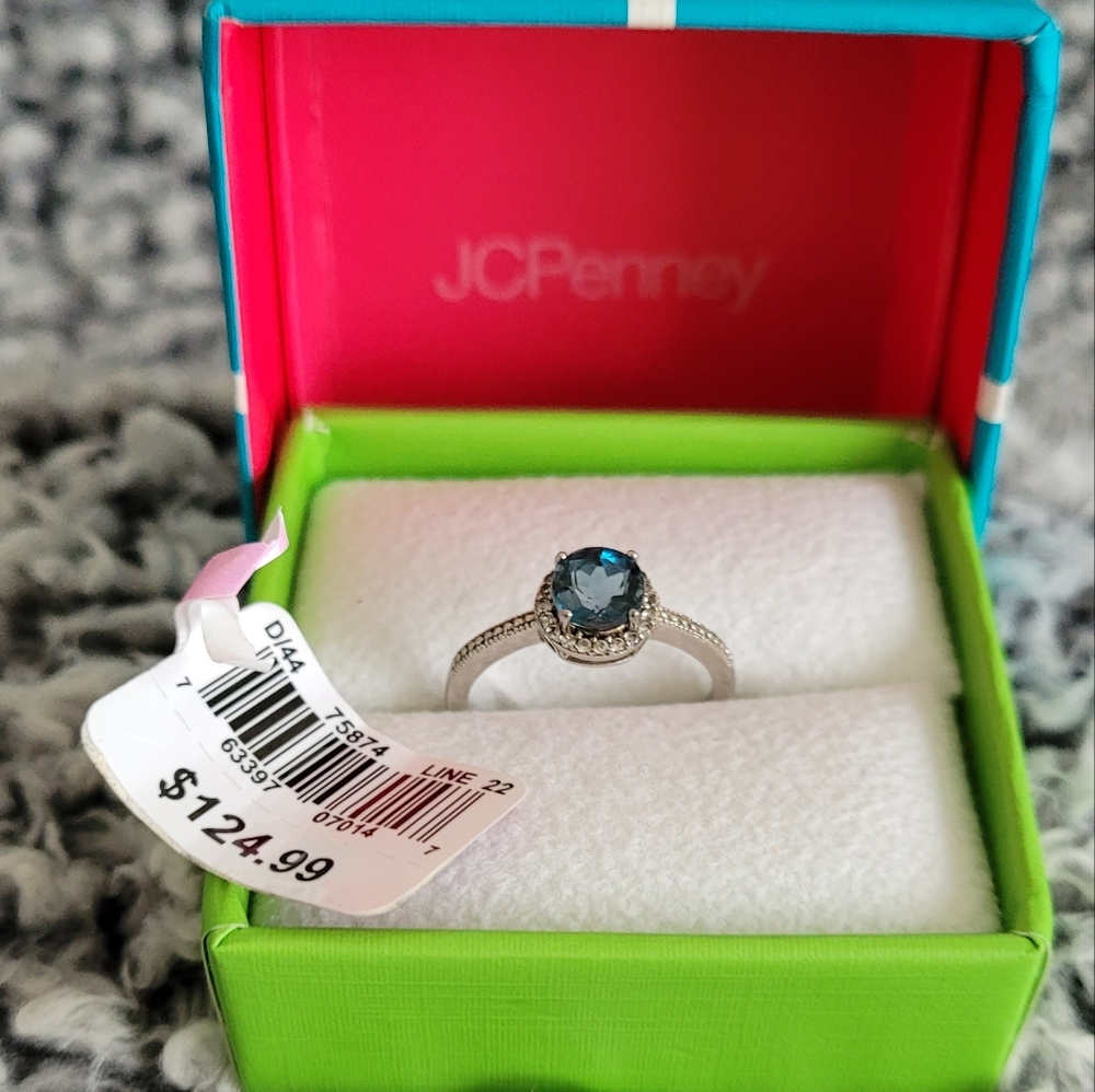 Sterling Silver Halo Ring